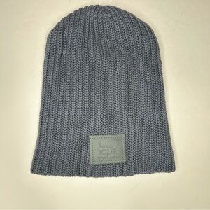 Love Your Melon Gray/Charcoal Knit Classic Beanie Boho Essential Minimalist
